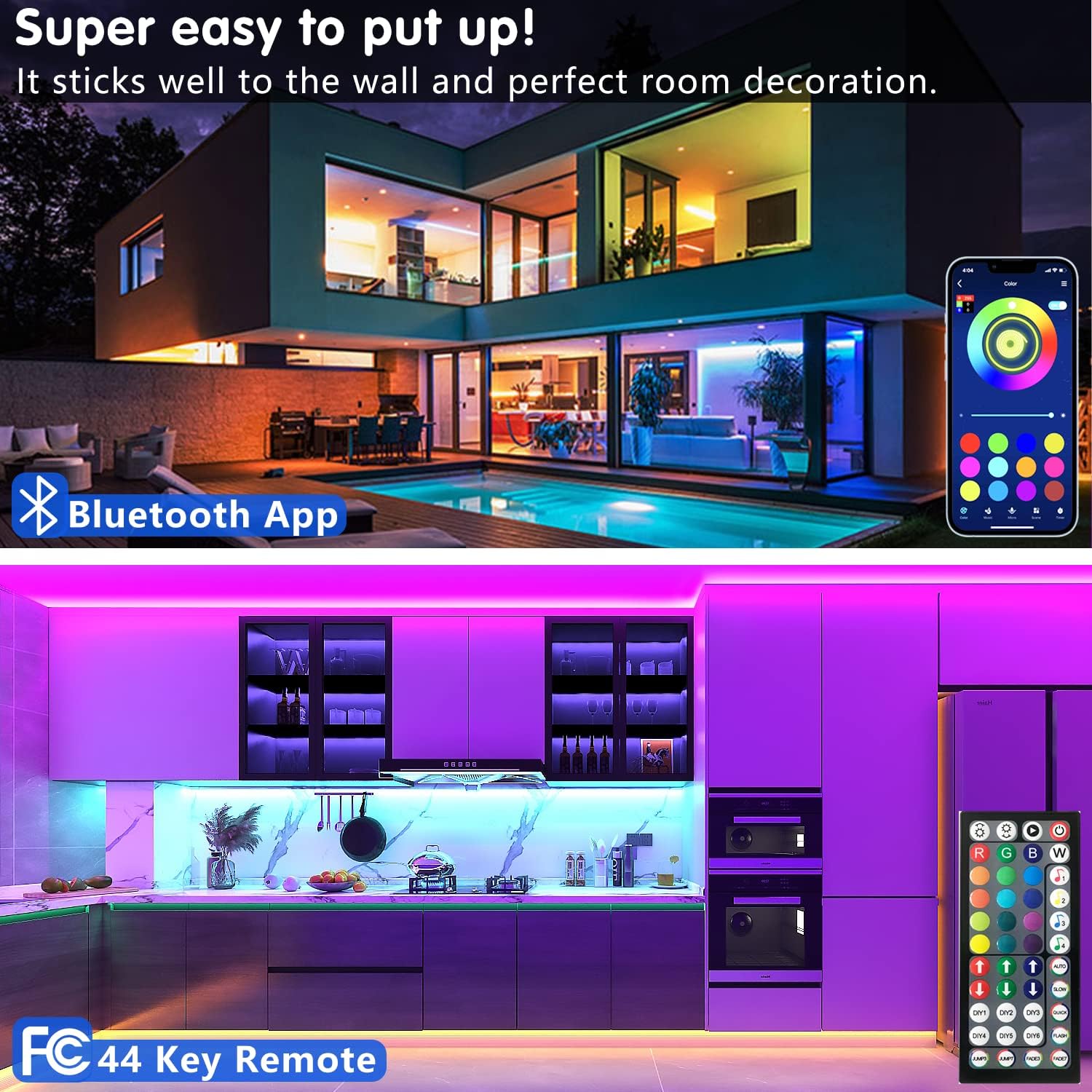 Under Cabinet LED Strip Lights 
                  RGB LED Strip Lights for Home Decor 
                  LED Strip Lights with Remote Control
                  