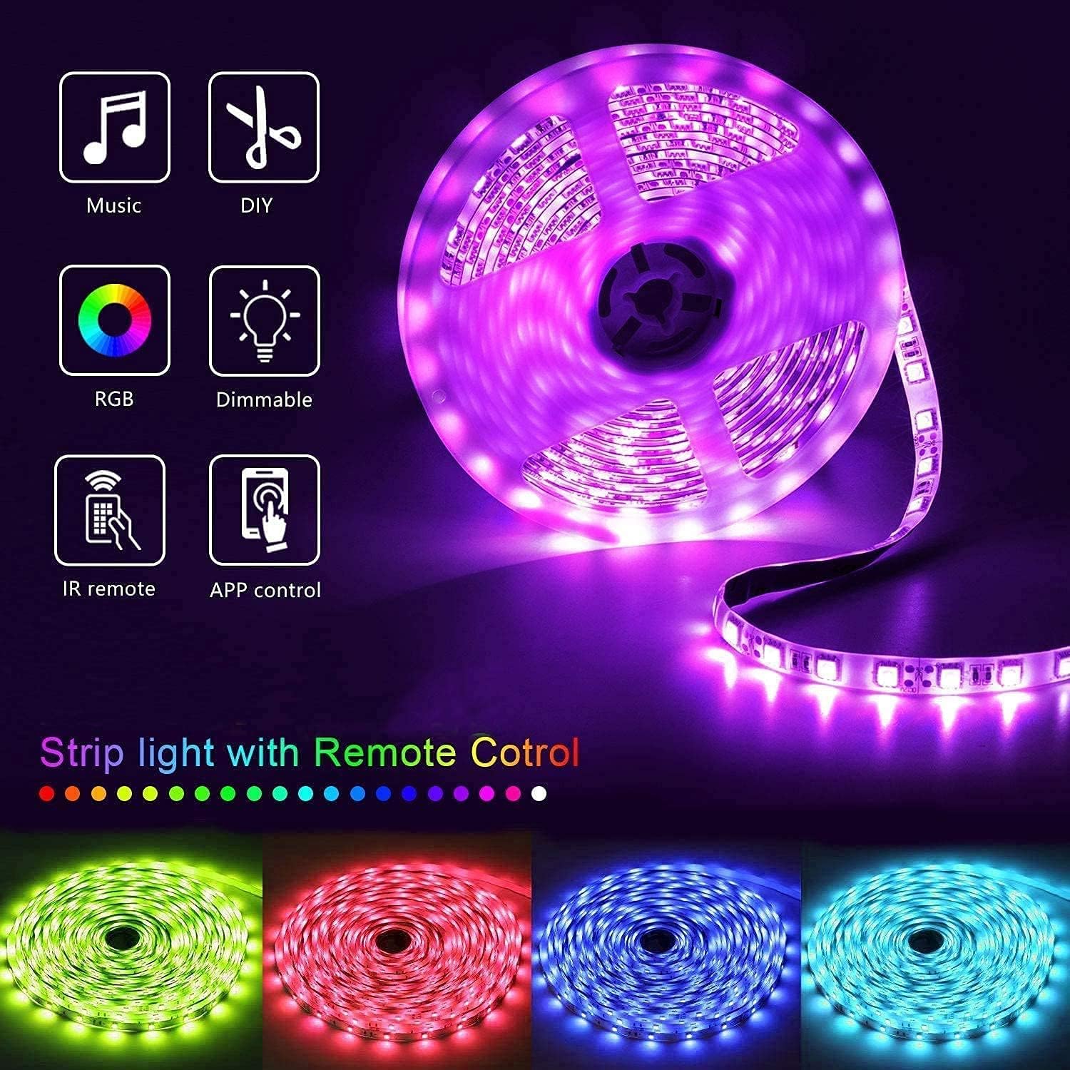 Under Cabinet LED Strip Lights 
                  RGB LED Strip Lights for Home Decor 
                  LED Strip Lights with Remote Control
                  